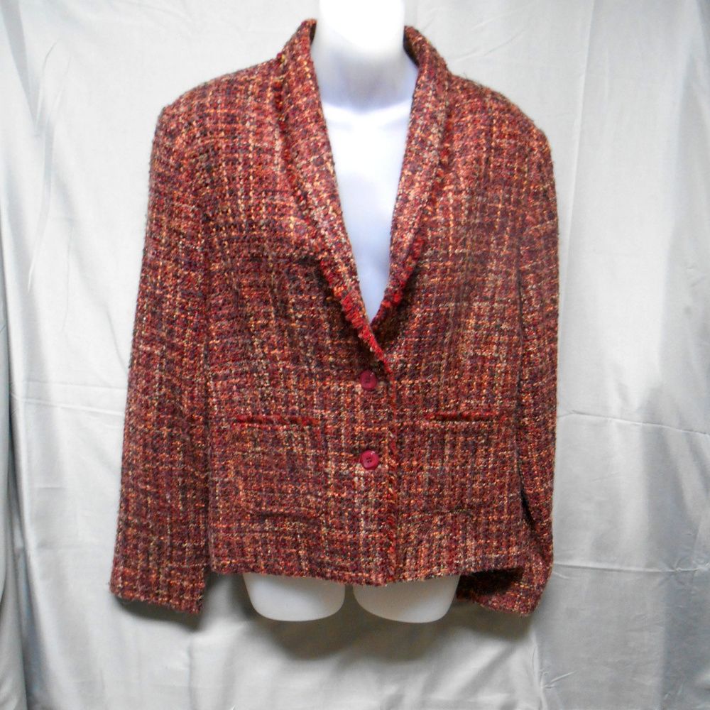 Requirements multi color lined blazer 12